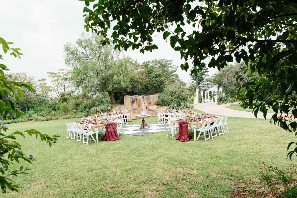 casablanca manor garden wedding
